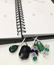 Load image into Gallery viewer, Black Emerald Beauty Jewel Planner Tail