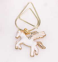 Load image into Gallery viewer, Magic Unicorn Diamond Dangle Paperclip