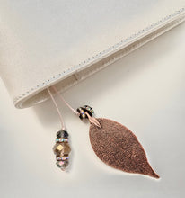 Load image into Gallery viewer, Rose Gold Filigree Leaf Planner Jewel
