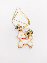 Load image into Gallery viewer, Prissy Poodle diamond Dangle Paperclip
